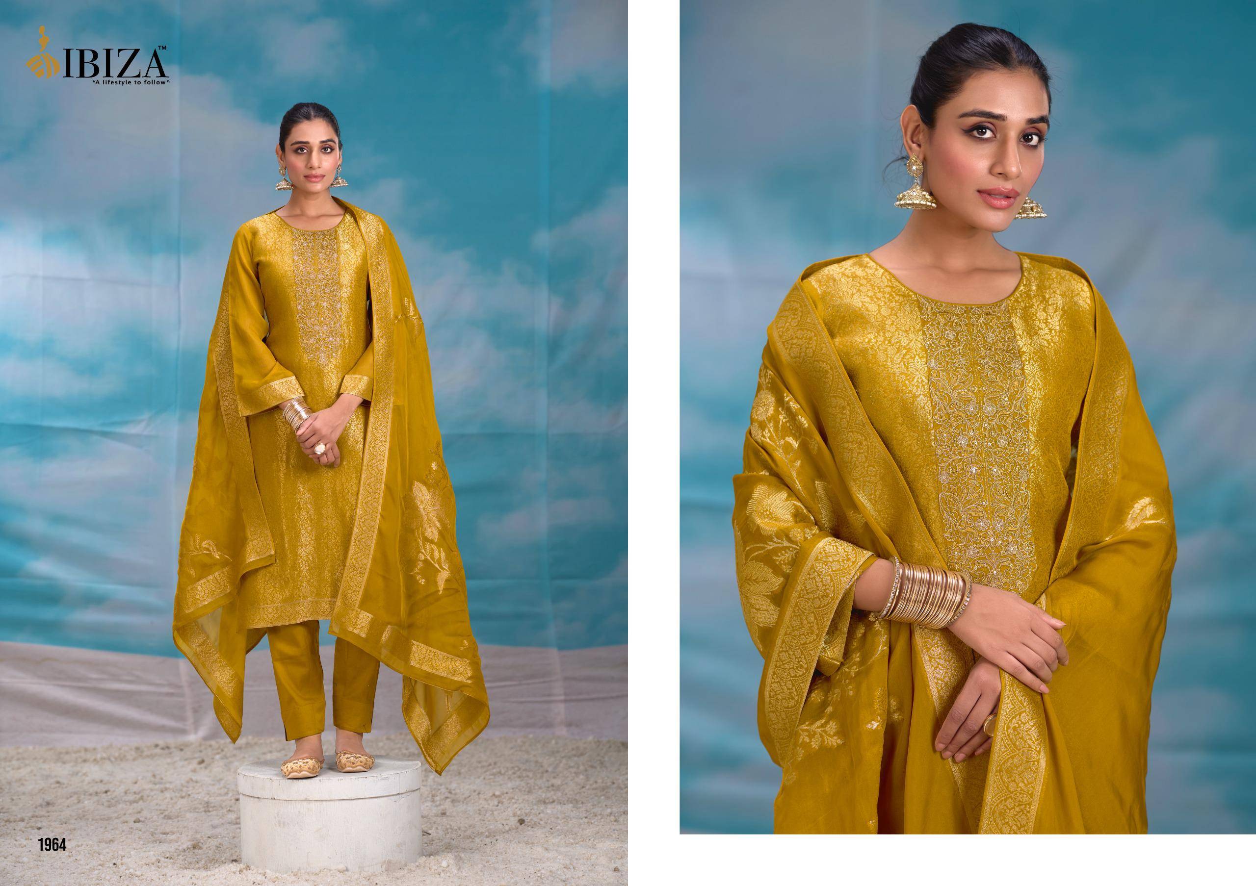 Ibiza Summer Pearls Salwar suits wholesale prices in Mumbai